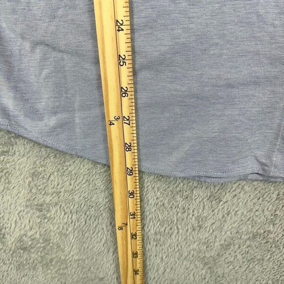 Lululemon Commission Shirt Mens L Blue Button Up Athleisure Performance - Picture 3 of 5